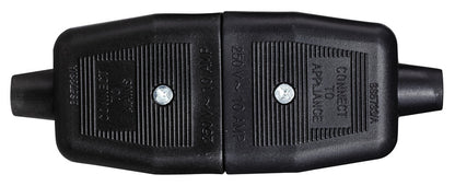Masterplug 10A 3 Pin Heavy Duty Non-Reversible Connector Black – Rewireable Electrical Connector