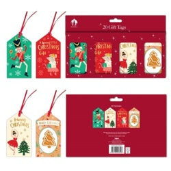 Tallon Nutcracker Christmas Gift Tags 20 pack