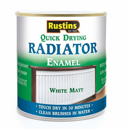 Quick Dry Radiator Paint White Matt - 250ml