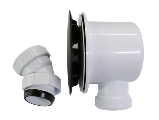 Shower Tray Waste Matt Black Cover