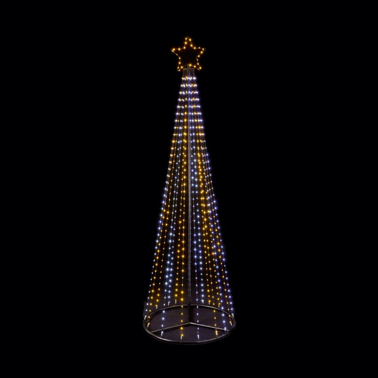 Premier Multi Action FlexiBright Pyramid Tree - 2.1m