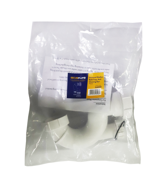 Shallow Bath Trap With Cleaning Eye