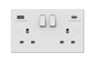 Securlec Switched Socket with USB A + C Double Pole – Square Edge Wall Socket