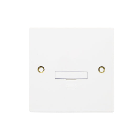 Securlec Square 1 Gang Unswitched Fused Spur