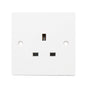 Securlec 1 Gang Unswitched Socket 13A – Square Edge 86 x 86mm