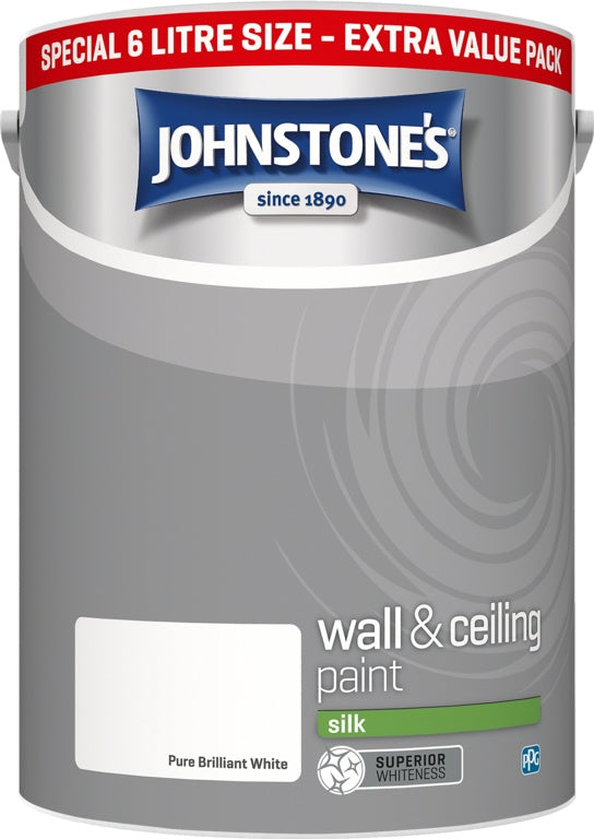 Johnstone's Premium Quality Emulsions for Walls & Ceilings Paint 5Ltr / 6Ltr