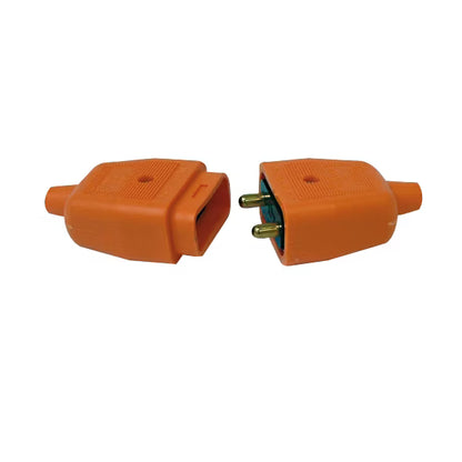 Masterplug 10A 3 Pin Heavy Duty Non-Reversible Connector Orange – Rewireable
