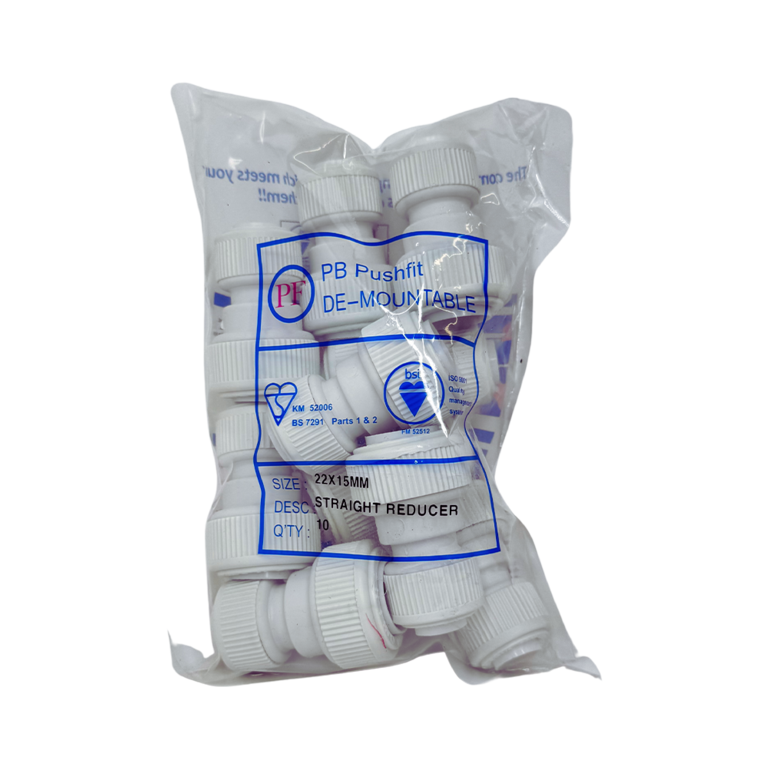 Push-Fit 22 x15 Straight Reducer