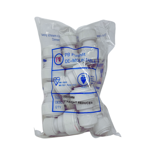 Push-Fit 22 x15 Straight Reducer