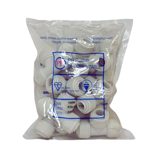 Push-Fit Equal Tee 15mm