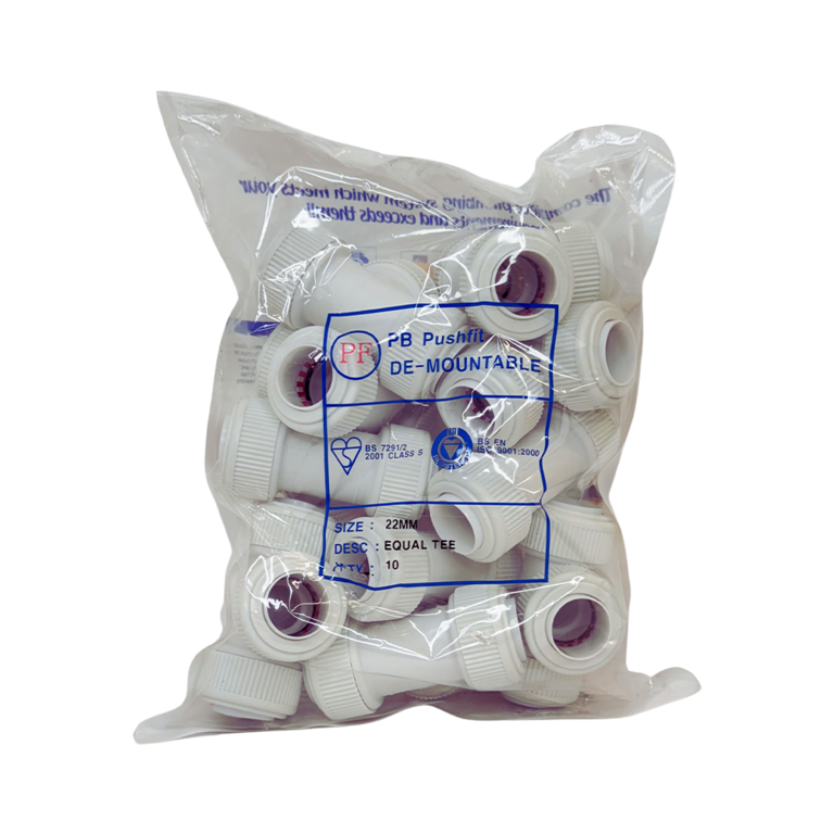 Push-Fit Equal Tee 22mm