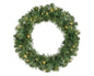 Kaemingk Imperial Green Wreath – 50cm Pre-Lit with Warm White LEDs
