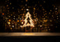 Premier Gold Table Top Tree 720 LEDs - 45cm