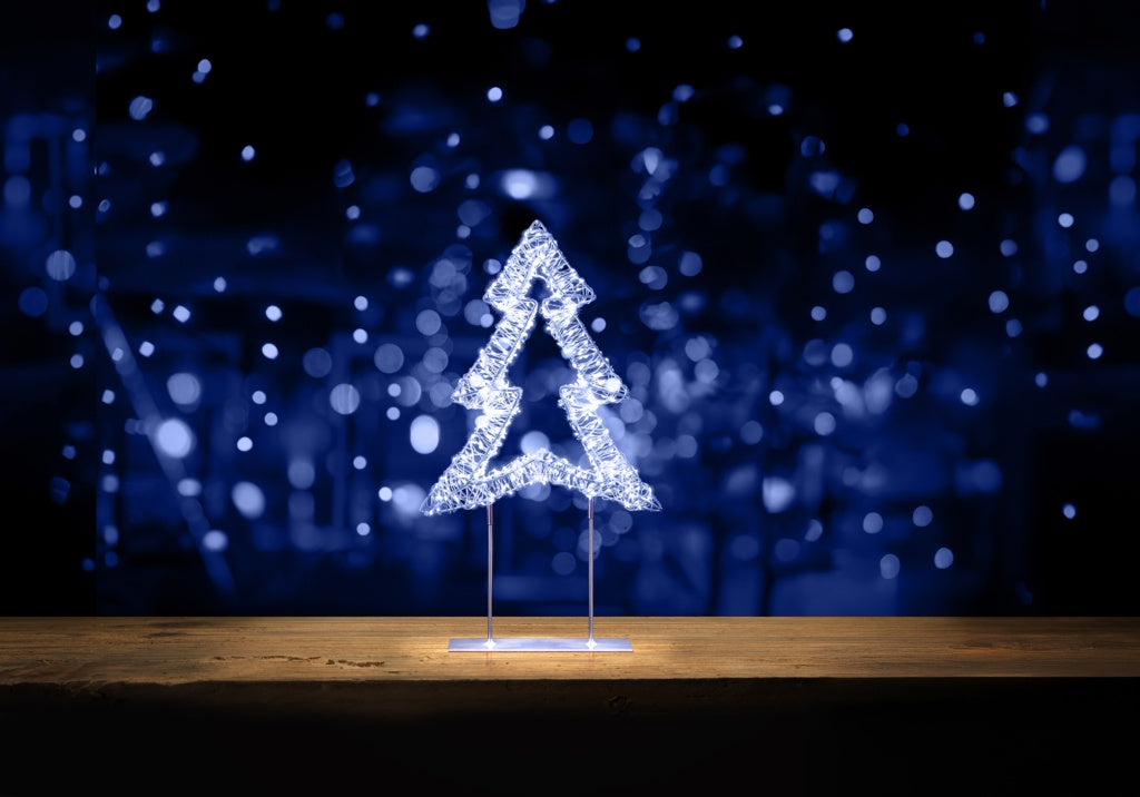Premier Silver Table Top Tree 720 LEDs - 45cm