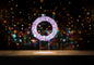 Premier White/Multi Table Top Wreath 720 LEDs - 45cm