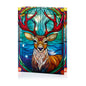 Premier Battery Operated Lit Glass Stag Table Top 50 LED Warm White - 21x28