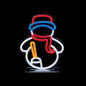 Premier Snowman Design Table Top Lit Neon Sign - 25cm
