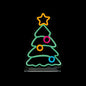 Premier Xmas Tree Table Top Lit Neon Sign - 25cm