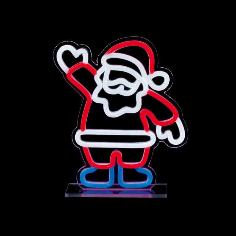 Premier Santa Design Table Top Lit Neon Sign - 25cm