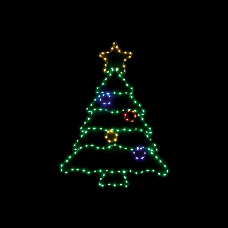 Premier Flexibrights Xmas Tree 164 LED Multi Coloured - 60x46