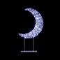 Premier Table Top Crescent Moon 720 LED White - Silver 45cm