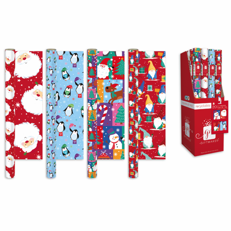 Ig Design Traditional Christmas Wrapping Paper 4m x 69cm