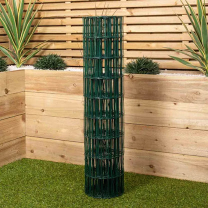 Green Blade 10m x 0.9m Green PVC Coated Metal Garden Patio Border Fencing