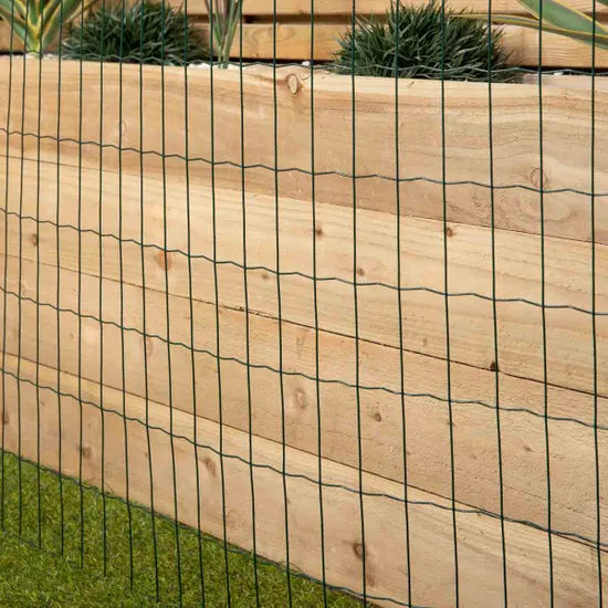 Green Blade 10m x 0.9m Green PVC Coated Metal Garden Patio Border Fencing