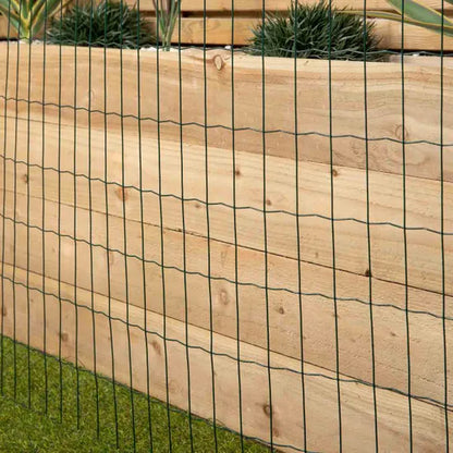Green Blade 10m x 0.9m Green PVC Coated Metal Garden Patio Border Fencing