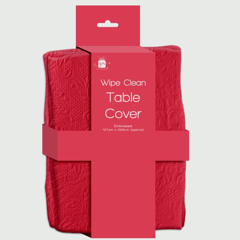 Giftmaker Reusable Wipe Clean Tablecover Red