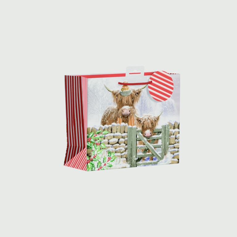 Giftmaker Highland Cow Gift Bag - Medium