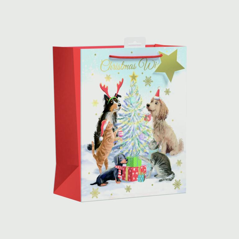 Giftmaker Christmas Pets Gift Bag - Large