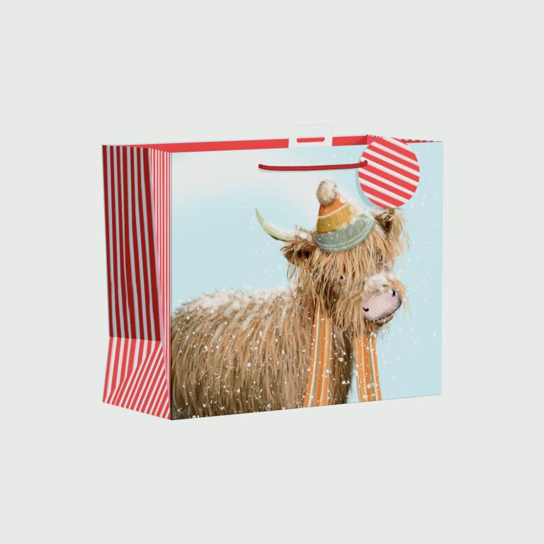 Giftmaker Highland Cow Gift Bag - Large