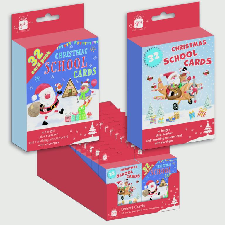 Giftmaker School Pack Christmas Cards - Pack 32