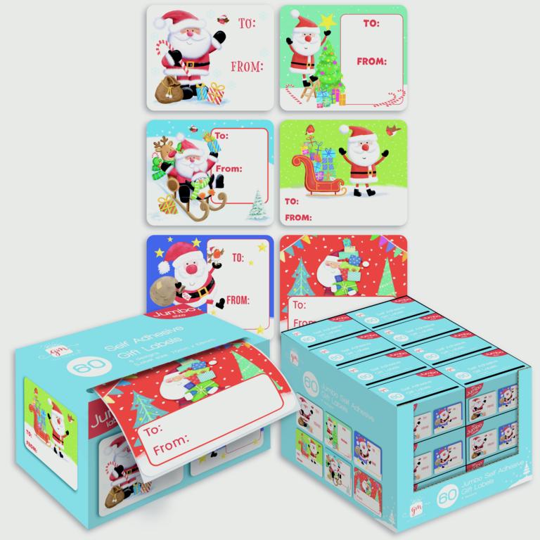 Giftmaker Self Adhesive Jumbo Sticker Labels - Box 60