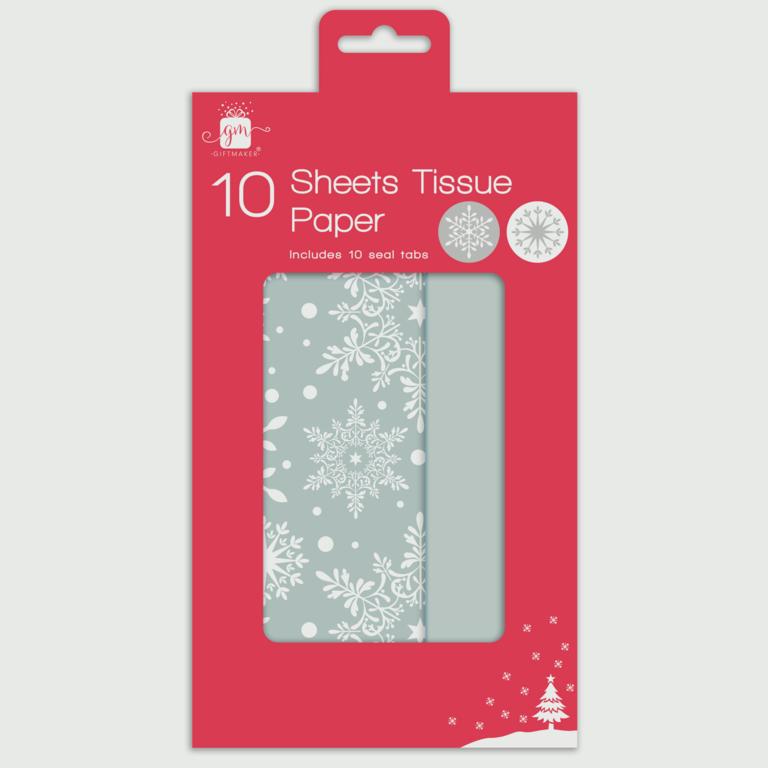 Giftmaker Tissue Paper Snow Silver - 10 Sheets