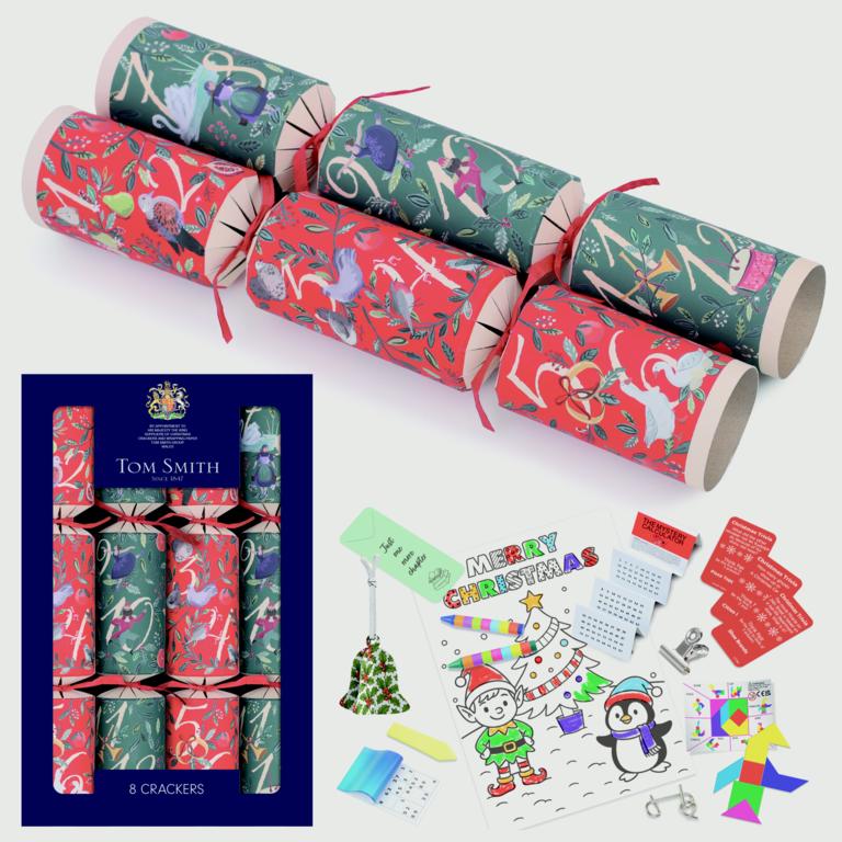 Tom Smith 12 Days Of Christmas Crackers 12.5" - Pack 8