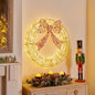 Premier Lit Golden Elegance Twist Wreath - 70cm