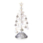 Premier Lit Silver Metal Bauble Tree - 50cm Warm White LEDs