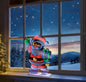 Premier Santa Holding Parcel Infinity Mirror - 40cm