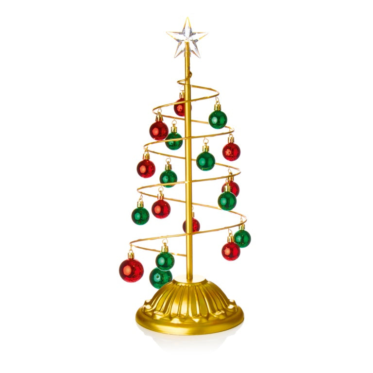 Premier Lit Gold Metal Bauble Tree - 50cm