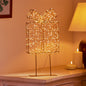Premier Twinkling Lit Rose Gold Table Top Parcel - 45cm