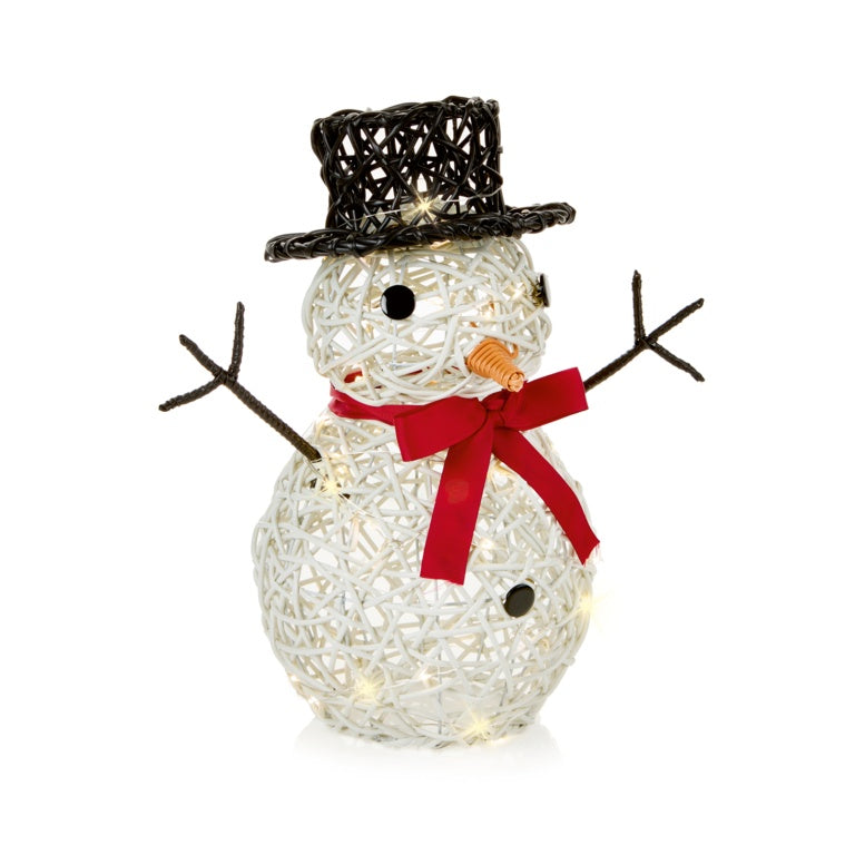 Premier Multi Action Lit Rattan Look Snow - 39cm