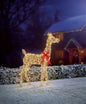 Premier Lit Golden Elegance Twist Tall Standing Deer - 1.1m