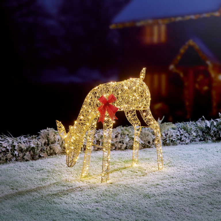 Premier Lit Golden Elegance Twist Grazing Deer - 72cm