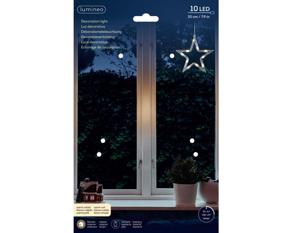 Kaemingk Micro LED Window Light - Star - 10 LEDs