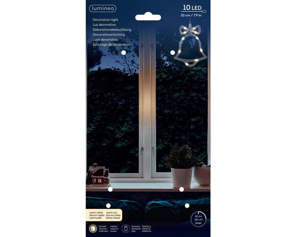 Kaemingk Micro LED Window Light - Bell - 10 LEDs