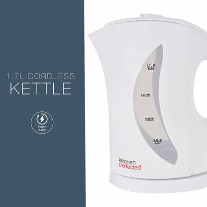 Kitchen Perfected 2Kw 1.7Ltr Cordless Kettle White