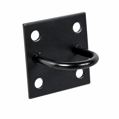 Black Chain Plate Staple 50 x 50mm – Weatherproof Steel Fixing