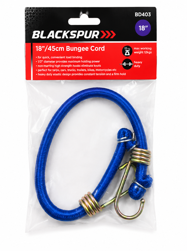 18" / 45cm Heavy Duty Bungee Cord – 12kg Max Working Weight